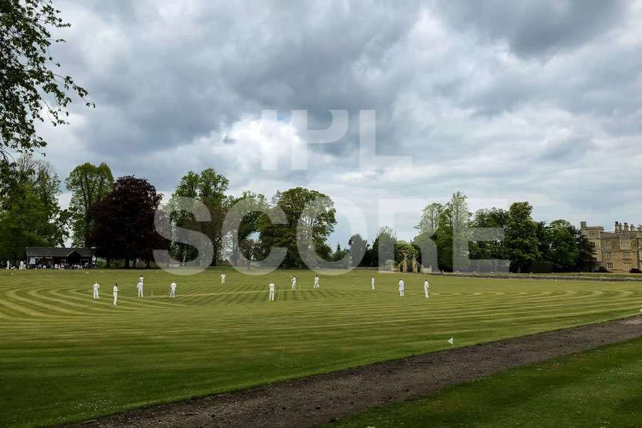 Cricket match action