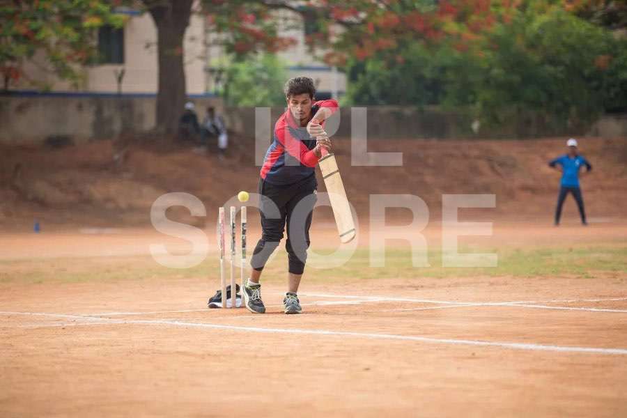 Cricket match action