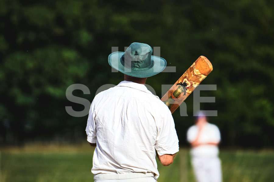 Cricket match action